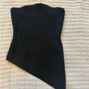 Asymmetrical Knit Tube Top